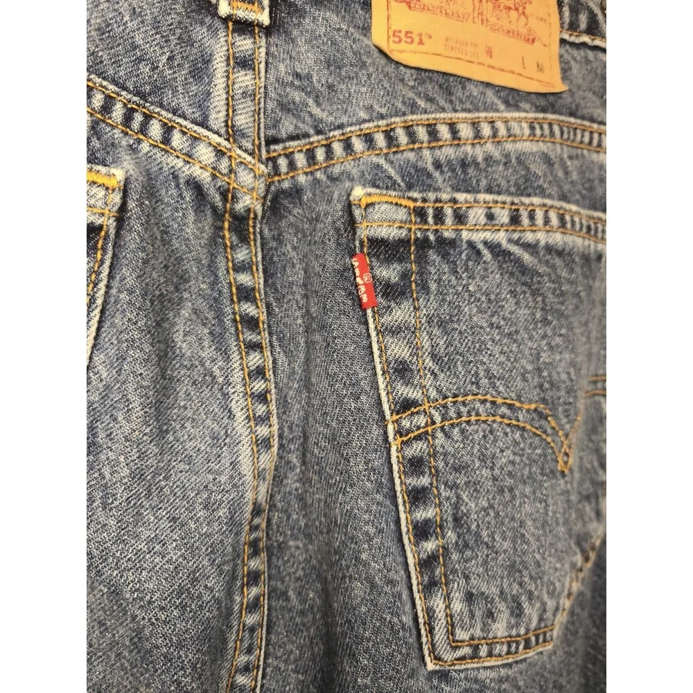 Levi's 551 Size 14 MED Relaxed Fit Tapered Leg MOM Jeans Women's Vintage 90s‎